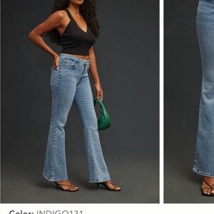Good American Light Blue Flare Jeans
